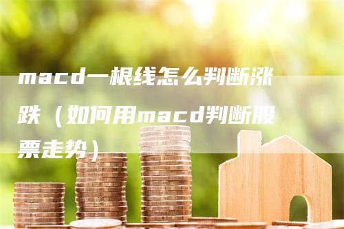 macd一根线怎么判断涨跌（如何用macd判断股票走势）